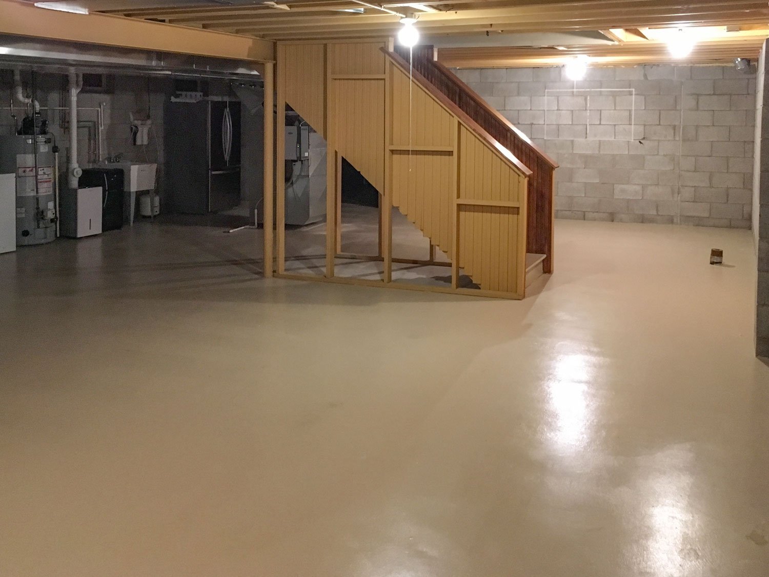 Before basement remodel empty