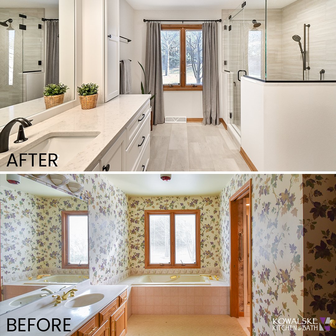bathroom before after