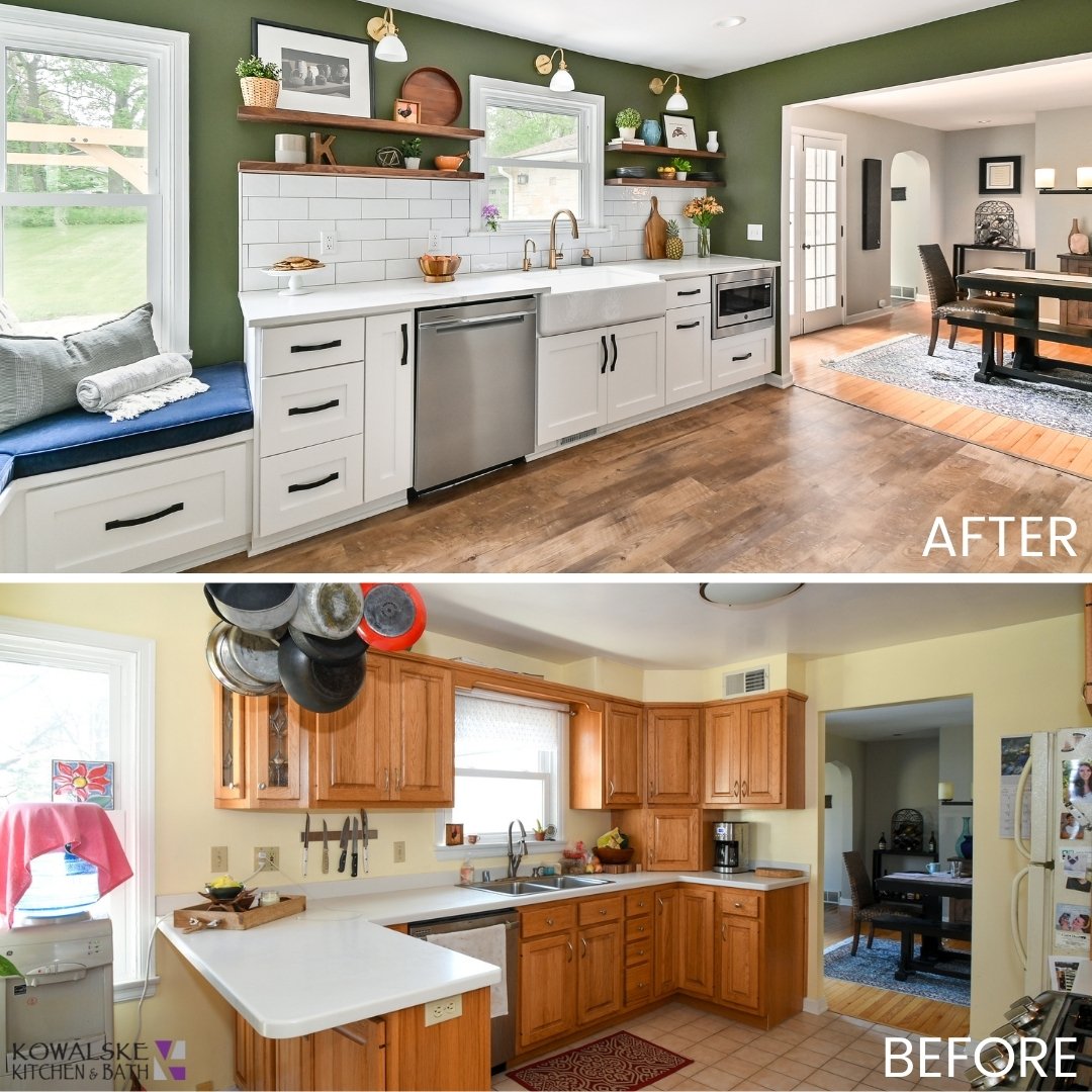 before after delafield kitchen