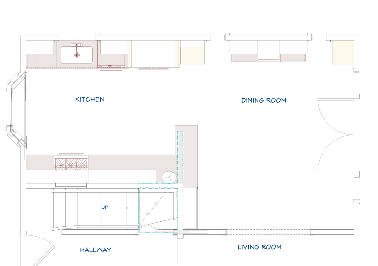 kitchen layout after