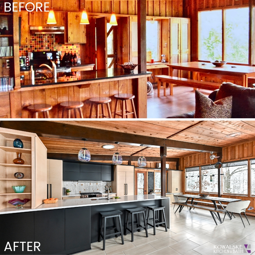 before after cabin