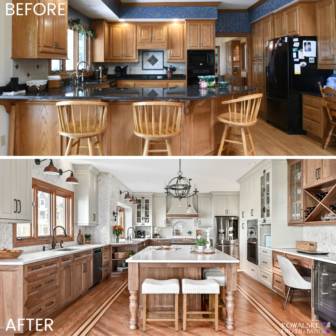 before after kitchen