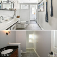 bathroom before after