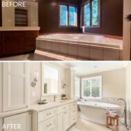 before after bathroom