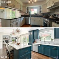 before after kitchen