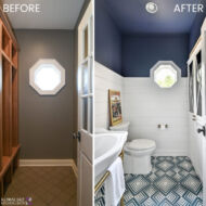 powder bath before after