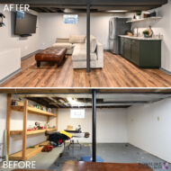 basement before after
