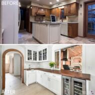 kitchen before after