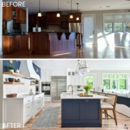 East Troy before after kitchen
